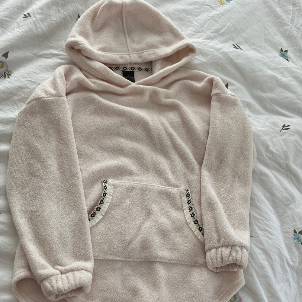 Cuddl Duds Soft Cream Hooded Sweater